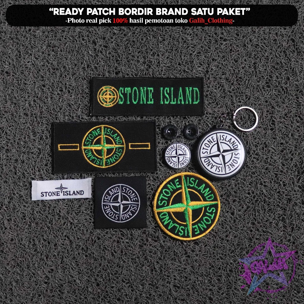 Patch bordir motif brand emblem bordir iron patch aksesoris jahit patch brand emblem bordir best qua