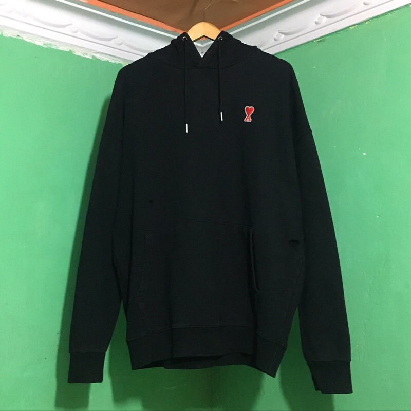 Ami Paris Heavy Hoodie Black