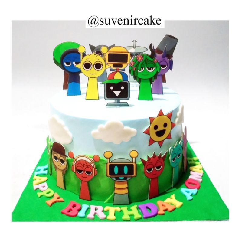 

cake custom/kue ulang tahun custom/cake sprunki/kue ulang tahun spunki/sprunki