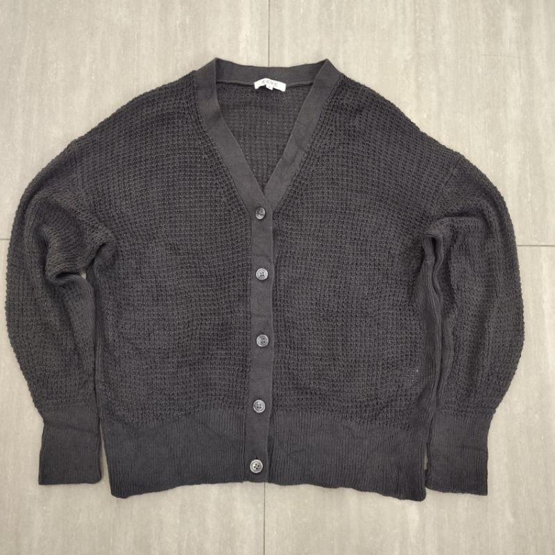 PLST by Issey Miyake Knit Cardigan Dark Grey