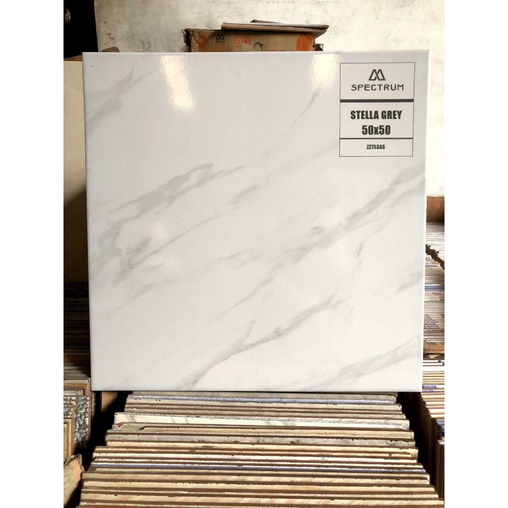 Keramik Spectrum Stella Grey 50x50 - Kilat