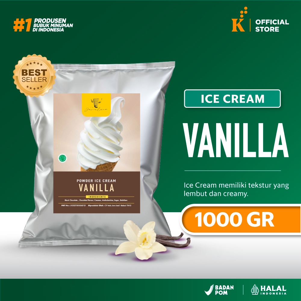 

Bubuk/Powder Es Krim Vanilla Javaland 1 kg