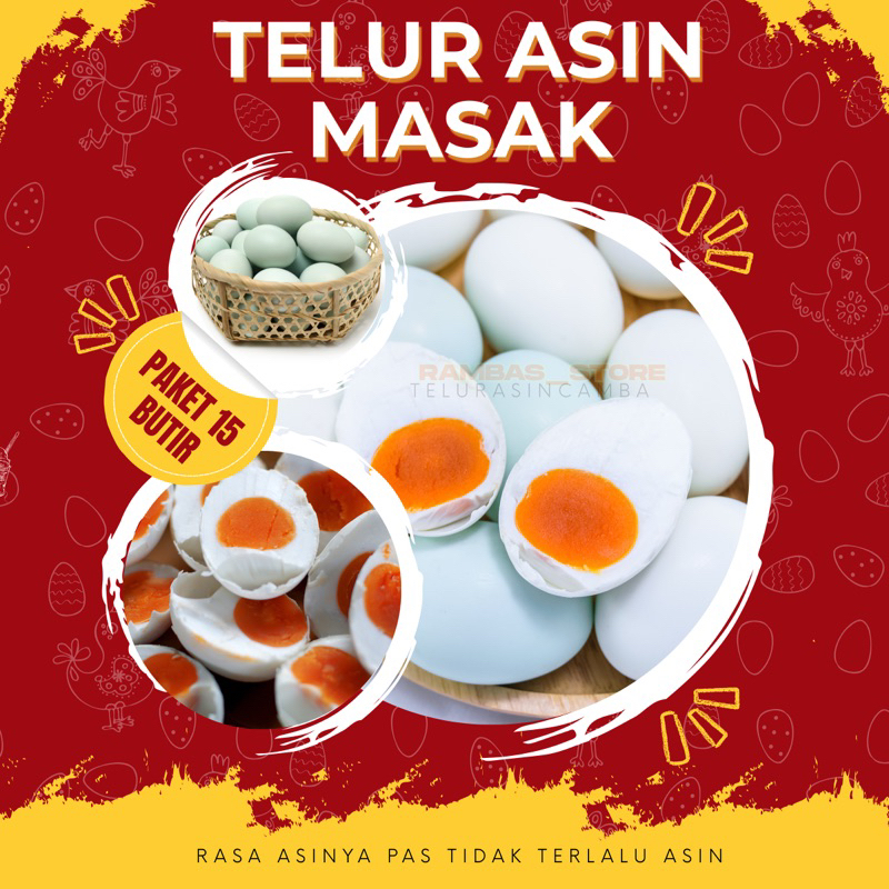

Telur Bebek Asin Sudah Masak (isi 15 butir)