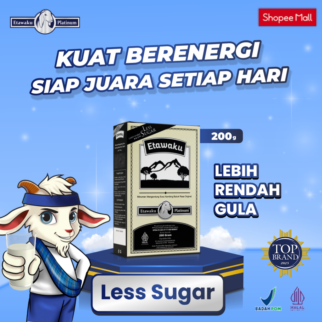

Etawaku Platinum Less Sugar - Susu Etawa Murni