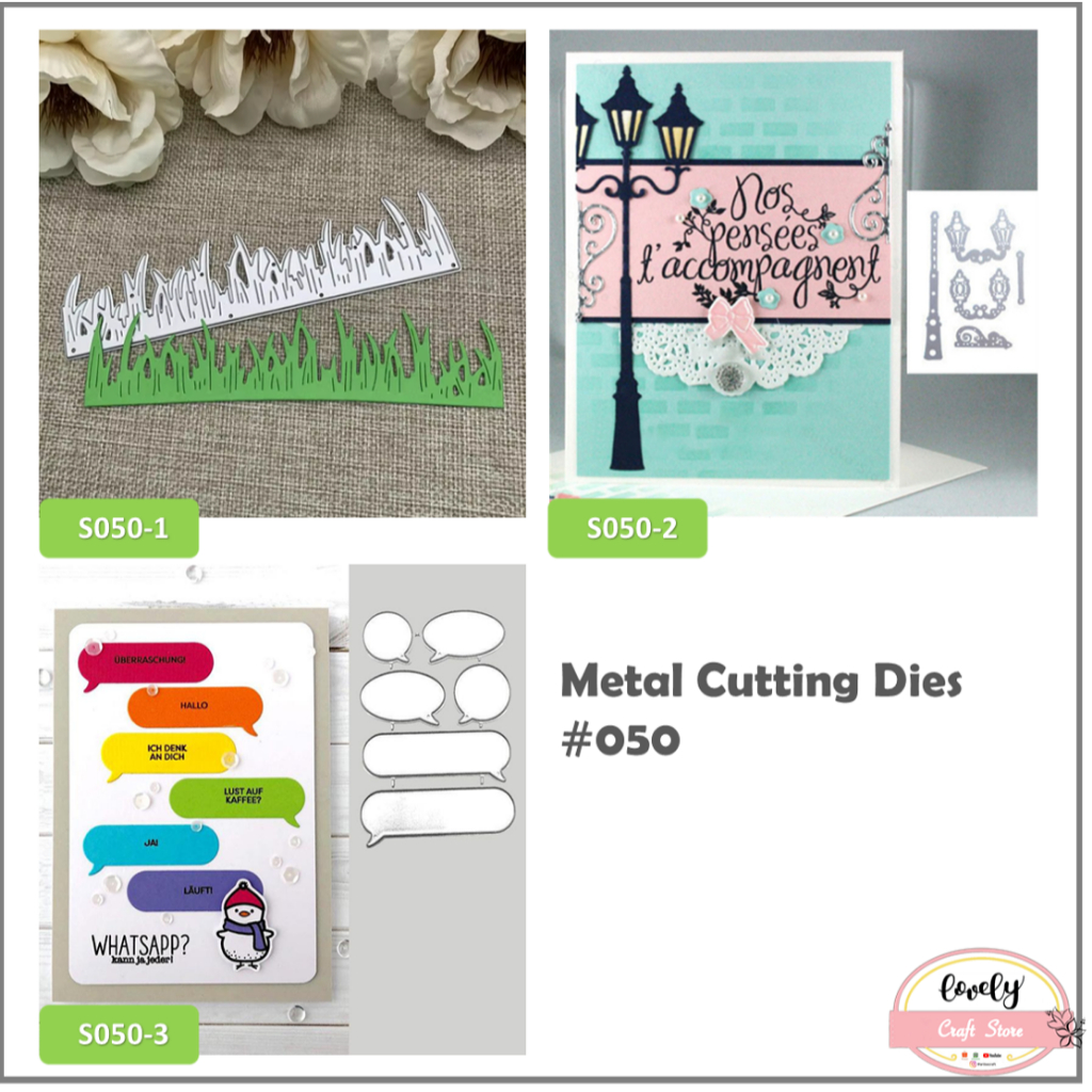 

LovelyCraftStore | Metal Cutting Dies grass, street lamp, dialog box for cards, stencil, journal, scrapbook #050