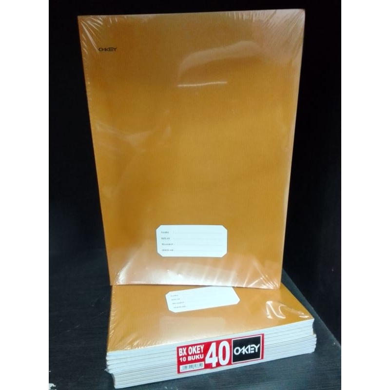

(10 PCS) BUKU TULIS BOXY 40 COKLAT OKEY PACK