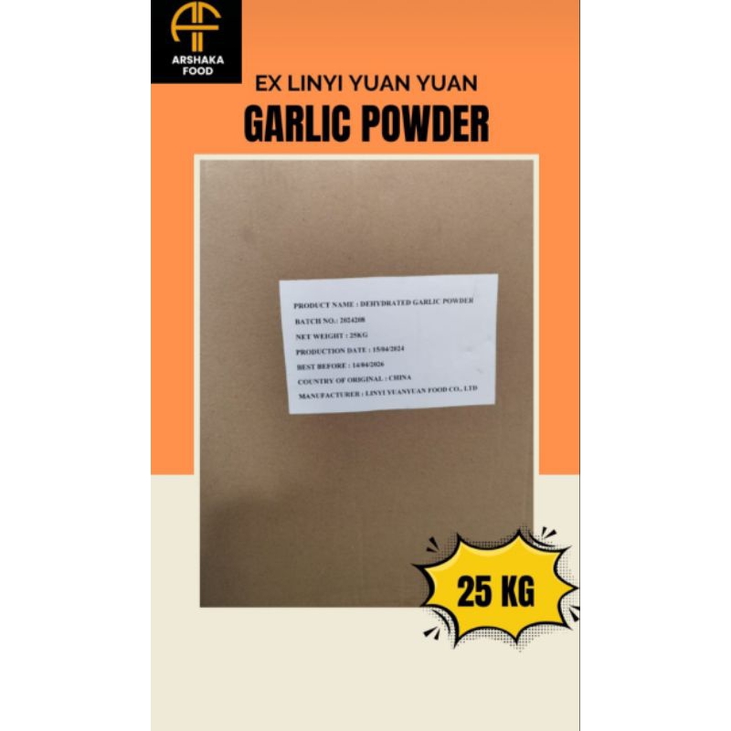 

GARLIC POWDER - Bawang Putih Bubuk - EX LINYI YUAN YUAN - 25KG