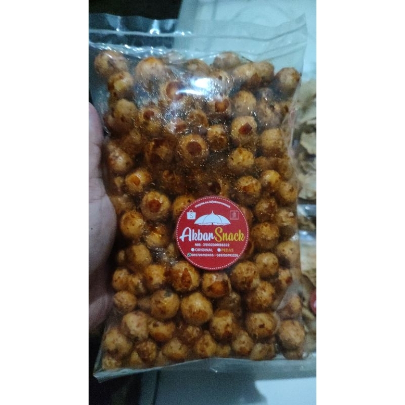 

tahu bulat mini kering original pedas 250gr & 500gr