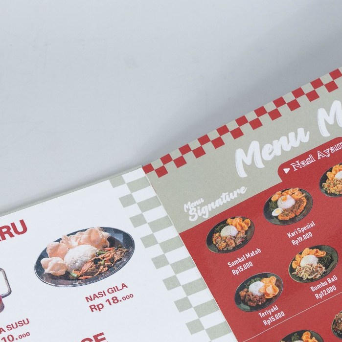 

Board Book Menu Resto Cafe Coffee Shop A4 Bahan Board Buku Restoran Selaras Printing