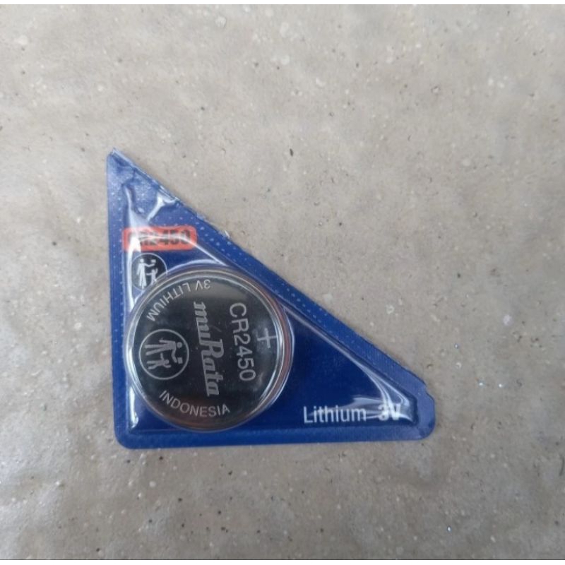 Baterai CR2450 3V Lithium Murata / Batere CR2450 3 Volt muRata CR 2450