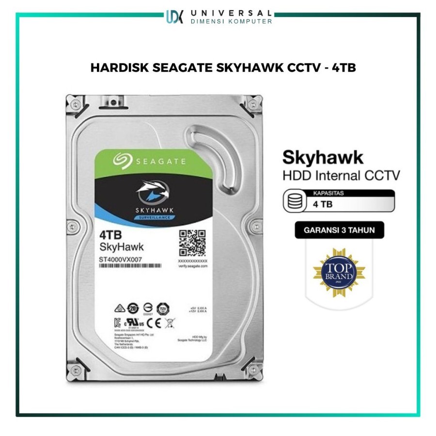 HARDISK SEAGATE SKYHAWK HDD CCTV - 4TB