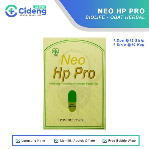 BIOLIFE NEO HP PRO Obat Herbal Hati - 1 Strip