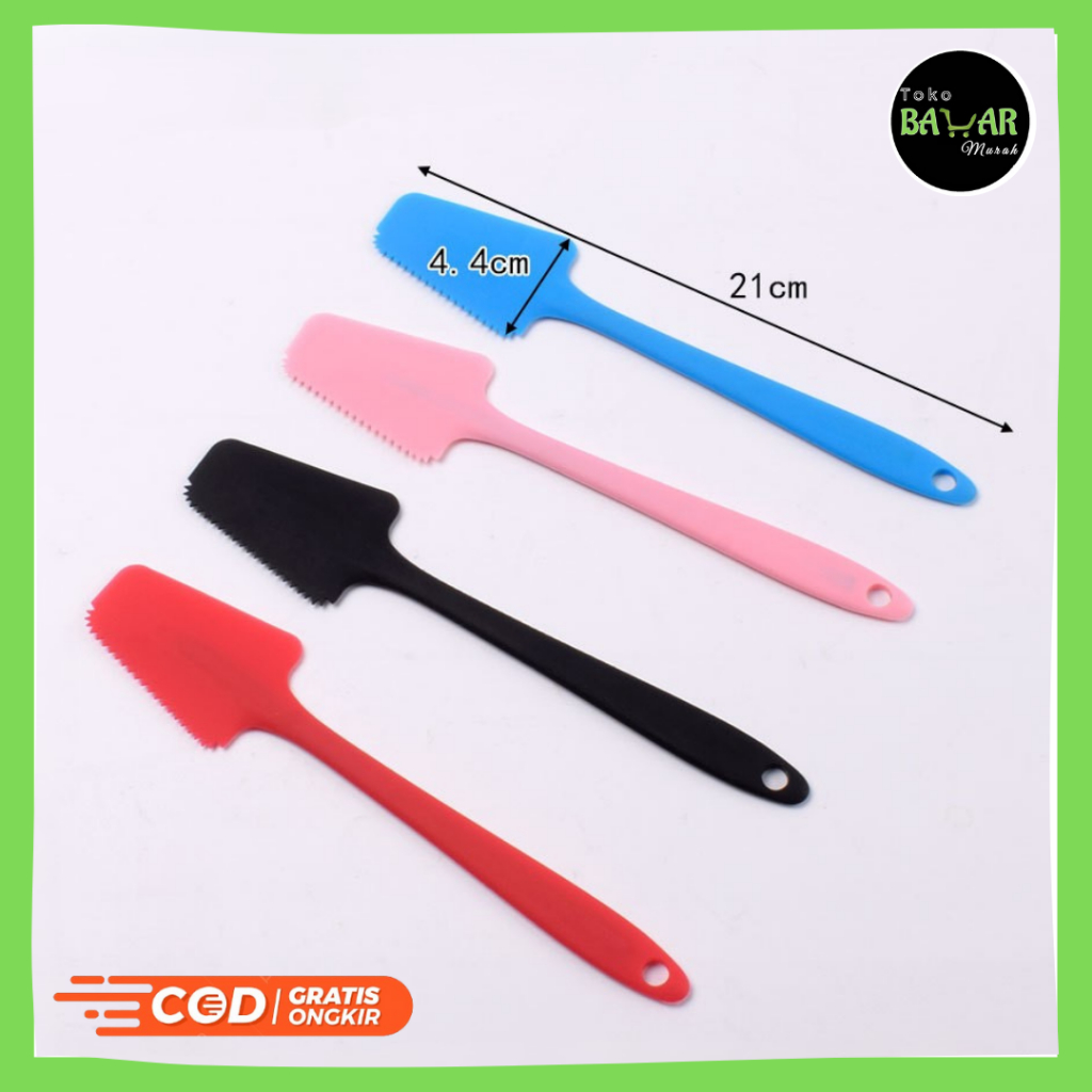 Spatula Silikon Bergerigi / Spatula Gerigi SIlikon Serbaguna / Spatula Baking Gerigi Tahan Panas
