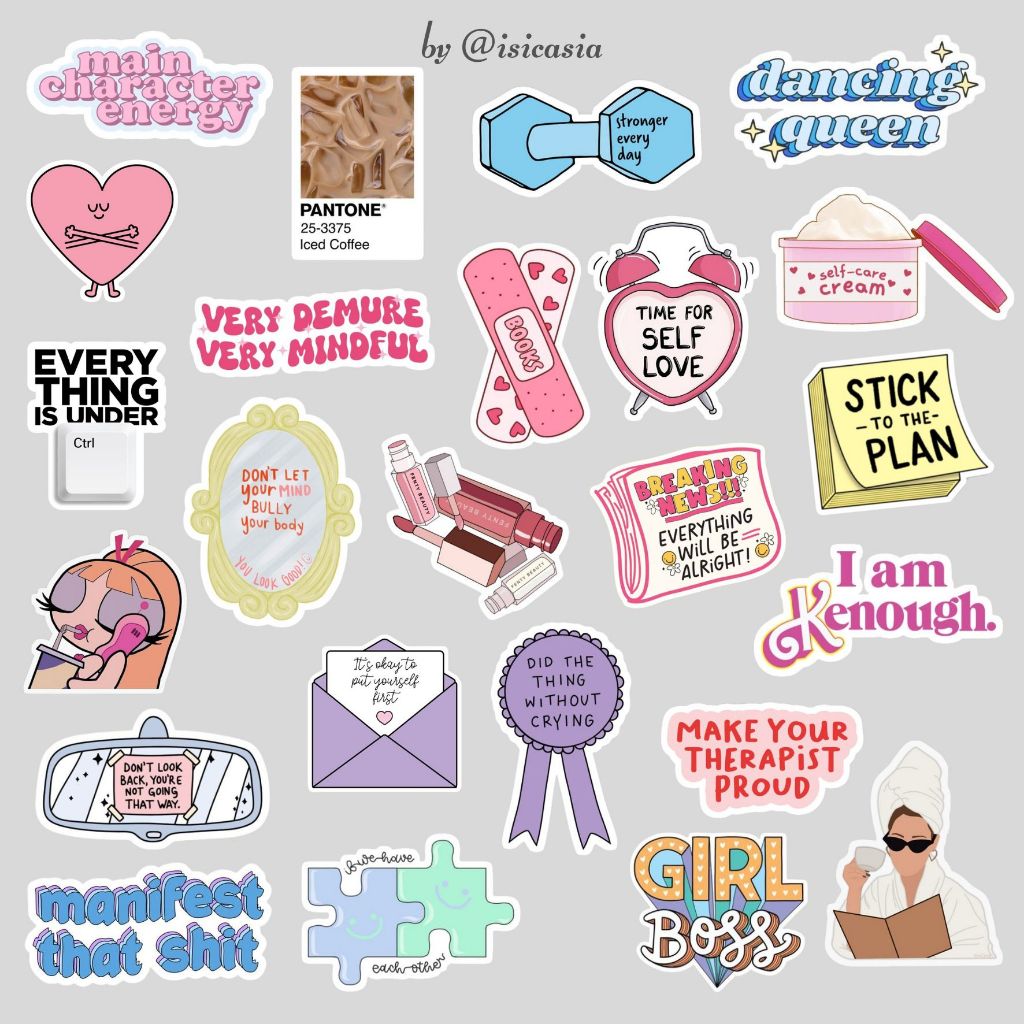 

Girls Problem Delulu Study Sticker Pack by Isicasia