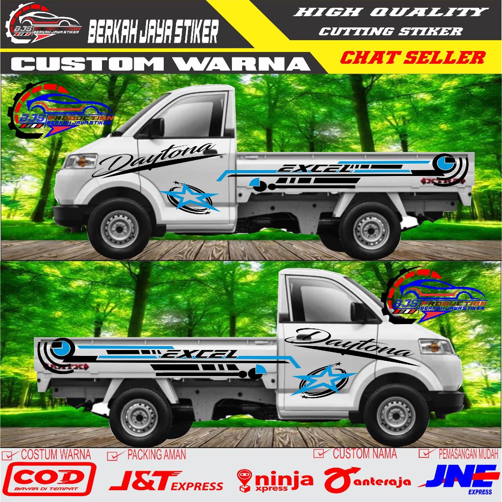[PROMO] NEW Stiker mobil pick up Suzuki Mega Carry Xtra Pick Up