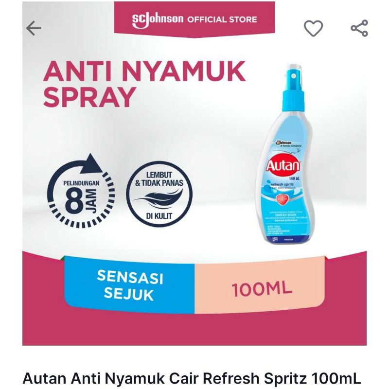 Autan lotion nyamuk / autan sakura/ autan spray / soffel spray