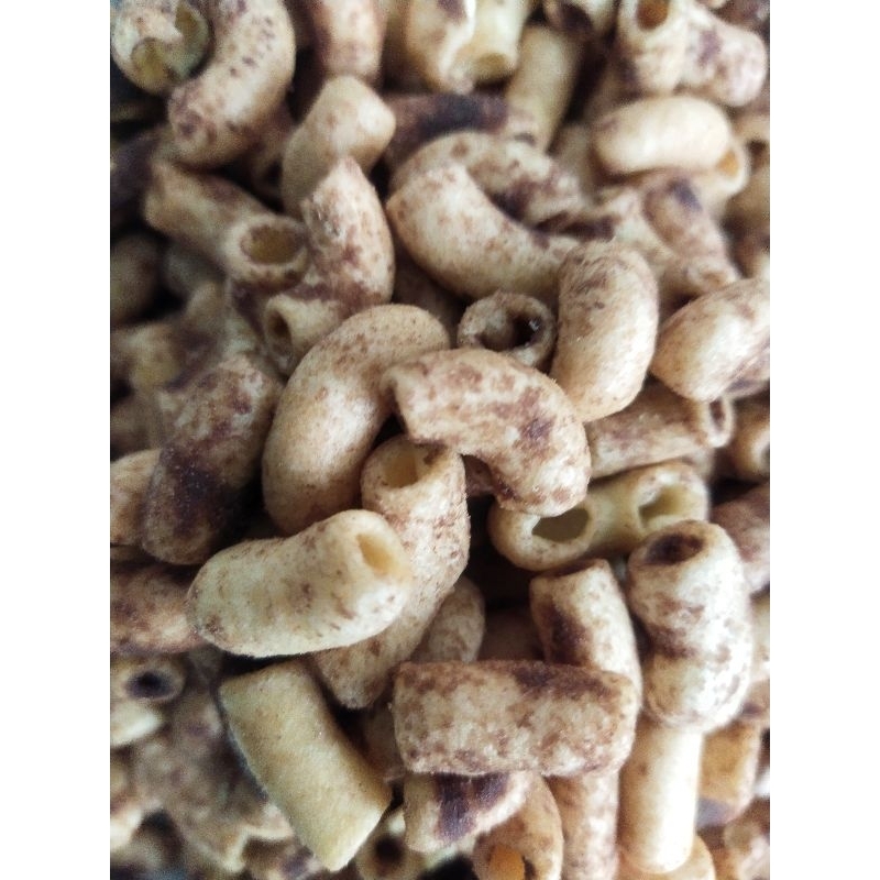 

Makaroni pipa bantat rasa Cokelat kemasan pouch medium