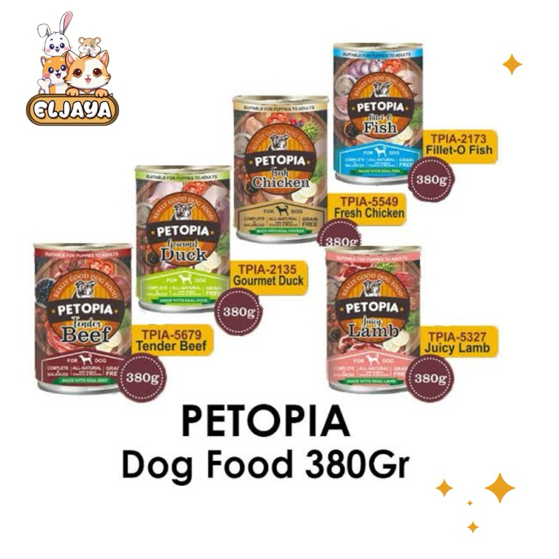 PETOPIA DOG FOOD / PETOPIA KALENG / WET FOOD / MAKANAN BASAH ANJING