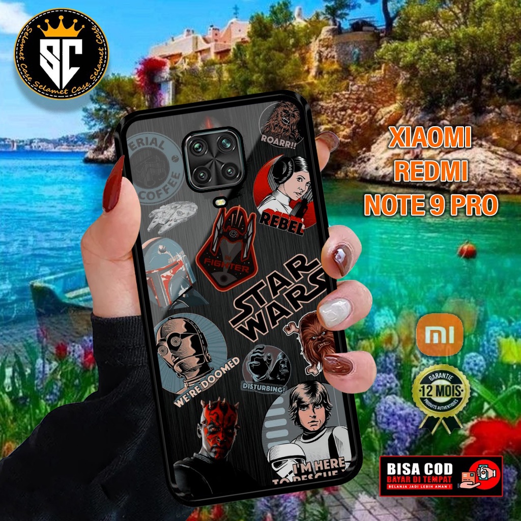 Case XIAOMI REDMI NOTE 9 PRO (Motif STAR WARS) SLAMET Case Terbaru softcase dan hardcase m Case - Ca