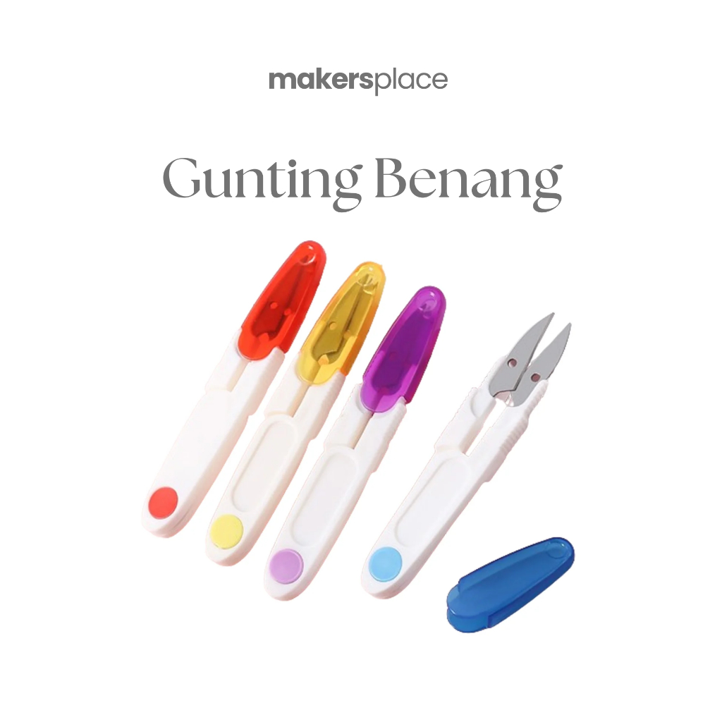

MAKERSPLACE Gunting Benang Gunting Cekris Gunting Buang Benang Dengan Penutup