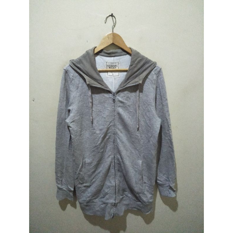 jaket zipper uniqlo hoodie parka second