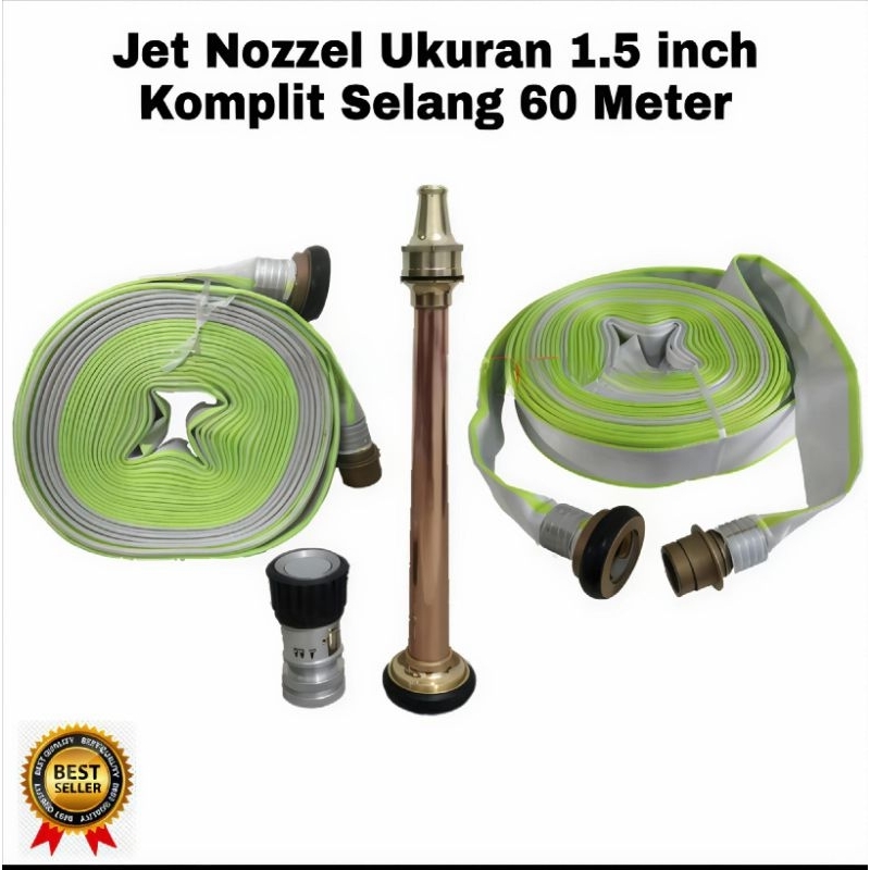 Paket Jet Nozle Pemadam Komplit Selang 60M Tanpa Mesin