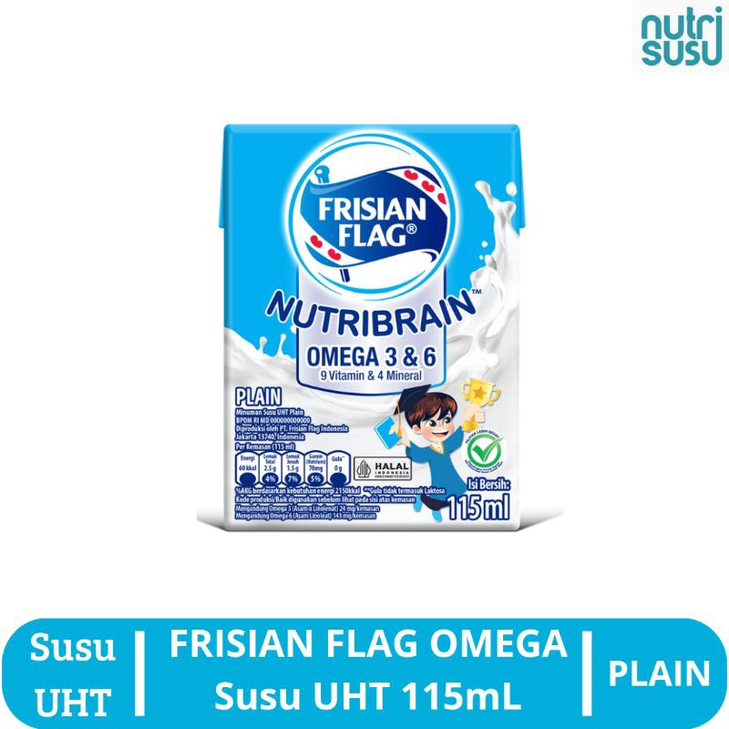 

FRISIAN FLAG OMEGA Susu UHT Plain 115mL Ecer 1 Pcs