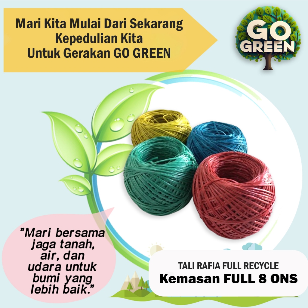 

Tali Lilit Rafia Tali Kepang Tali Durian 8 Ons Kualitas Super
