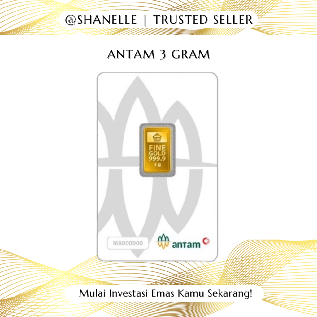 (ORIGINAL 2025) Logam Mulia Emas Antam 3 gram Press Certieye / Retro Portrait Classic / Landscape Ti