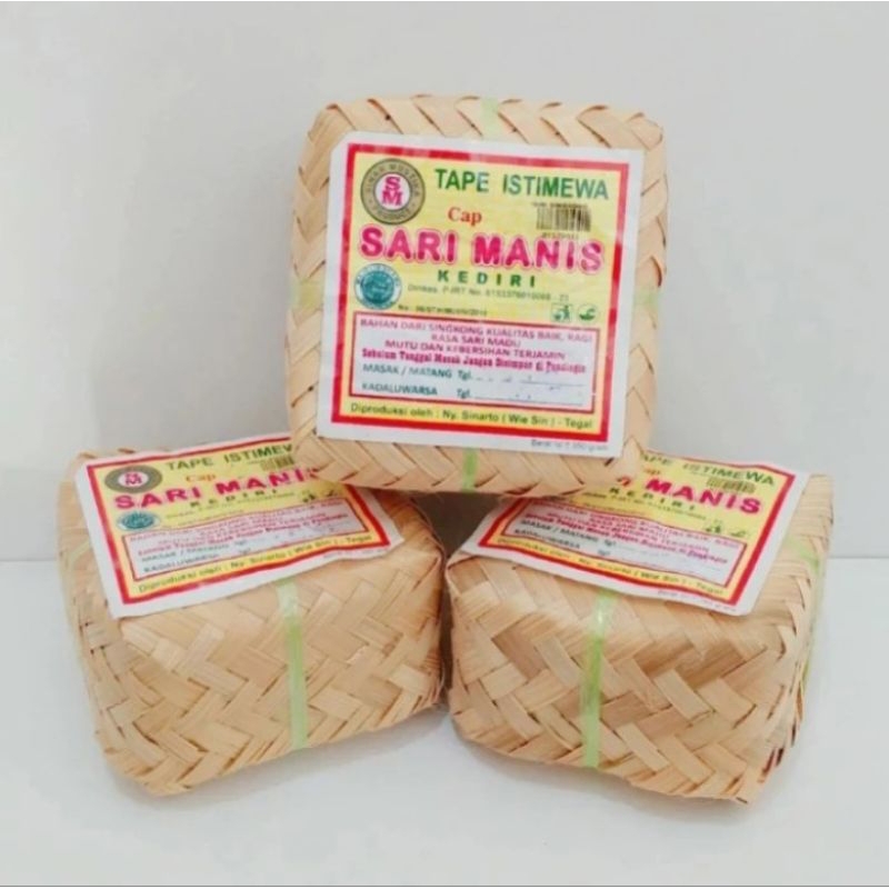 

Tape Istimewa SARI MANIS Kediri tape singkong -+ 350gr