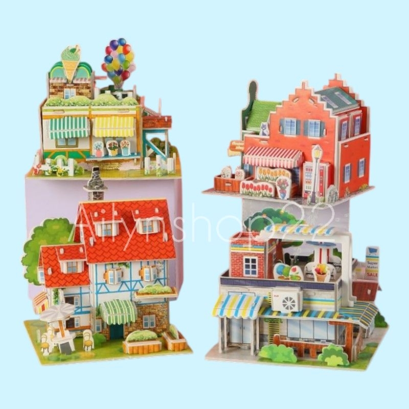Puzzle 3D DIY Mainan Anak Edukasi Rumahan
