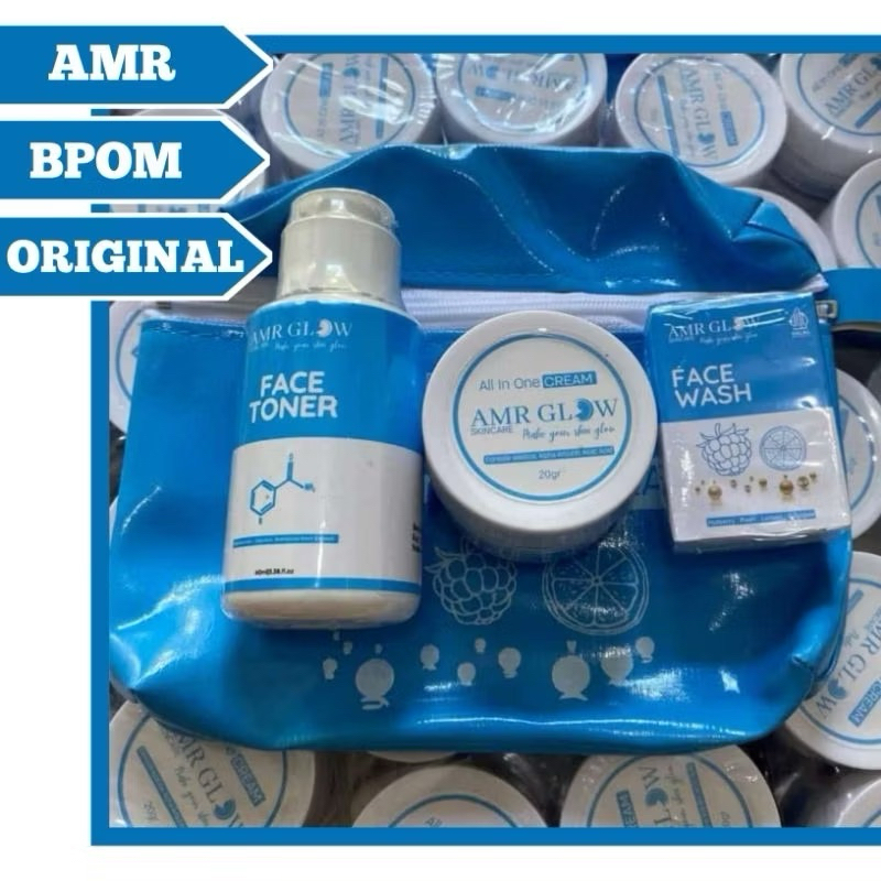 AMR GLOW BEAUTY SKINCARE BPOM ORIGINAL