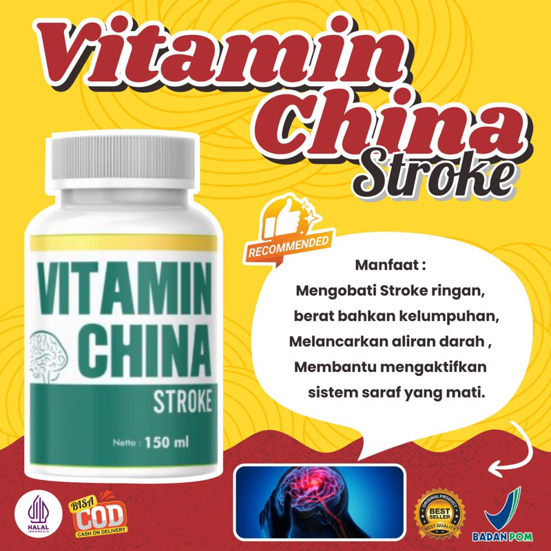 VITAMIN CHINA - SOLUSINYA PEMULIHAN STROKE RINGAN STROKE BERAT STROKE