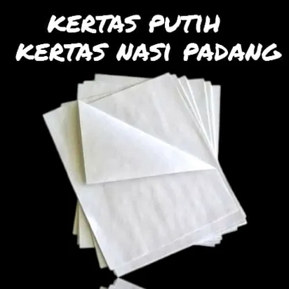 Kertas Nasi KW2 44X32 isi 500gram - Kertas Nasi Padang KW2 - Kertas Pembungkus Nasi Padang - Kertas 