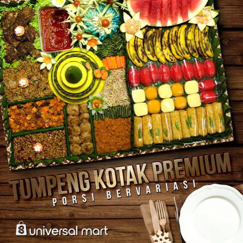 

TUMPENG NASI KUNING PREMIUM PAKET LENGKAP PORSI 10 ORANG