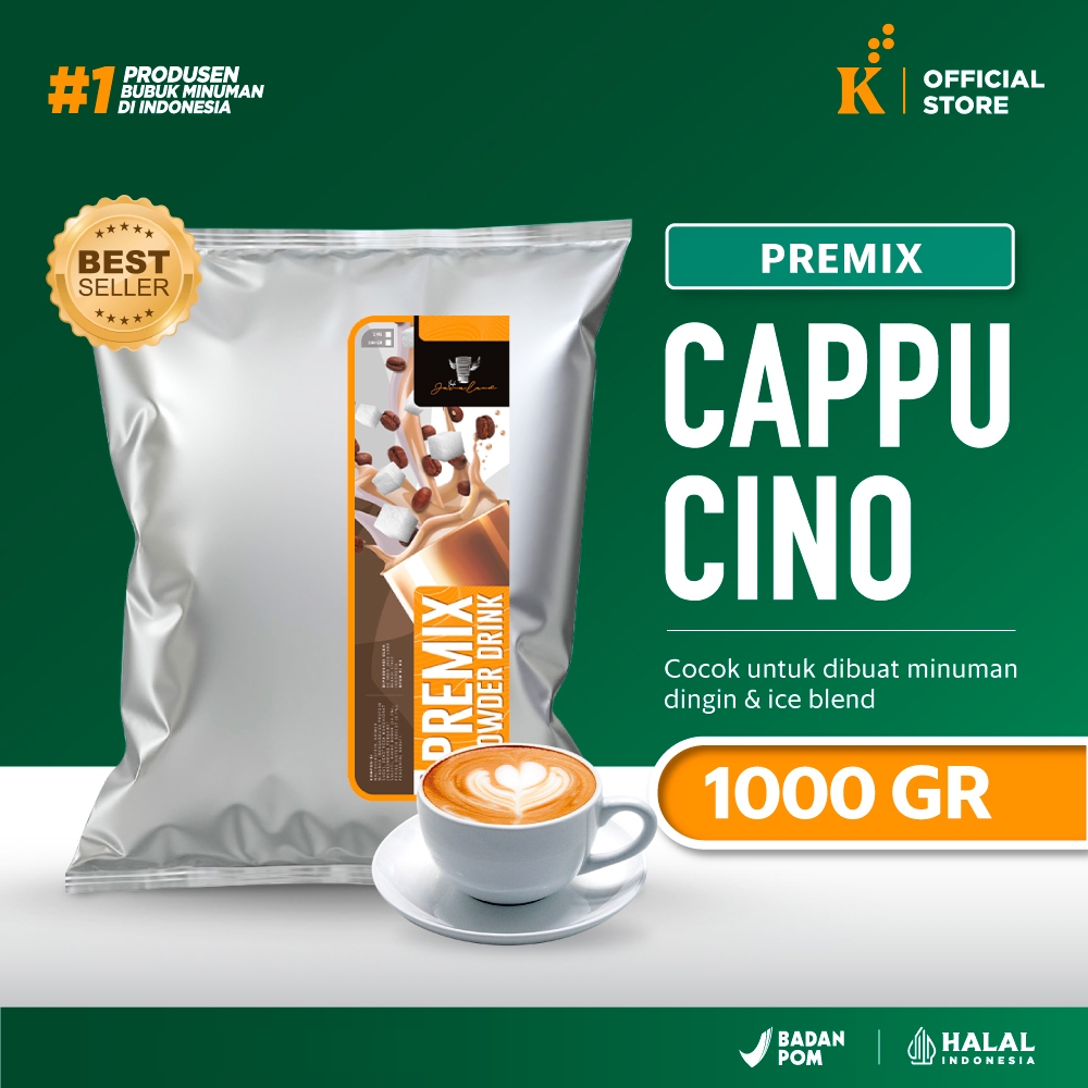 

Bubuk Minuman Bubble Drink Powder Rasa Cappucino Mix Sugar 1 kg Javaland