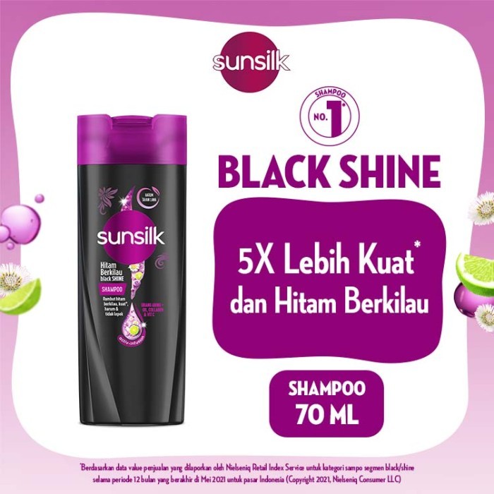 Shampo sunsilk Black Shine 70ml
