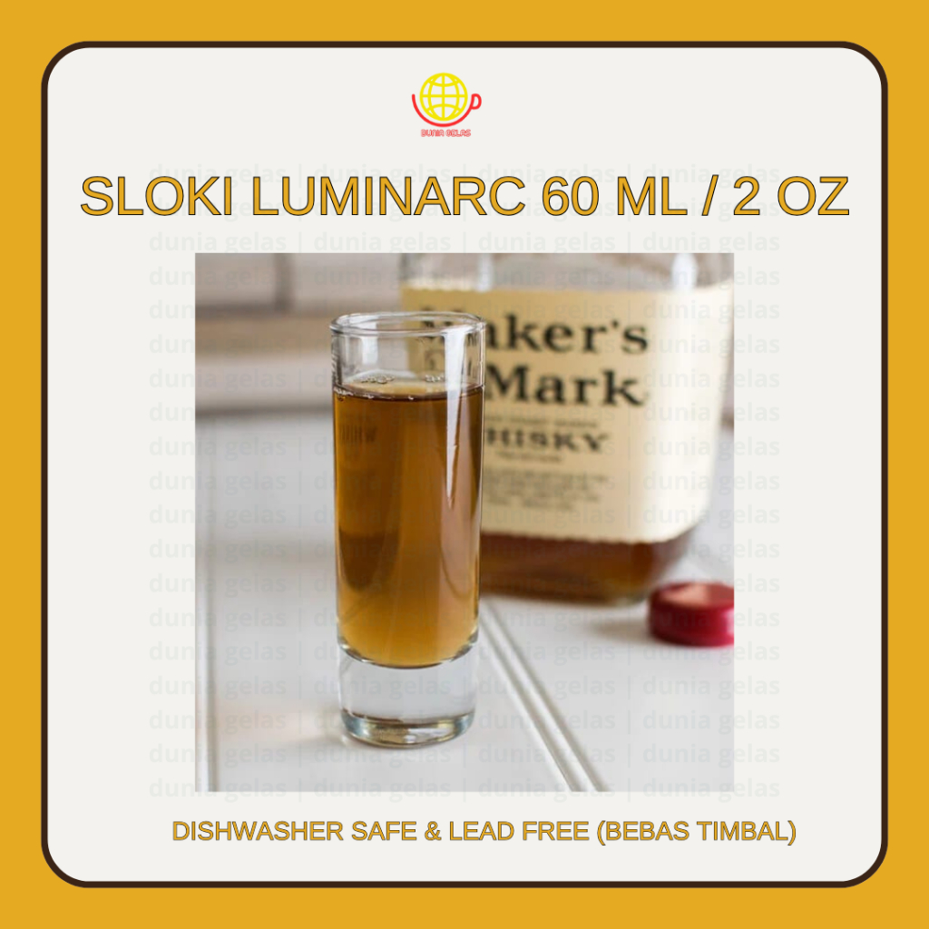 Gelas Sloki Luminarc Islande 60 ml/Gelas Sloki 2 oz/Gelas Bar/Wine Tasting Glass/Gelas Mini