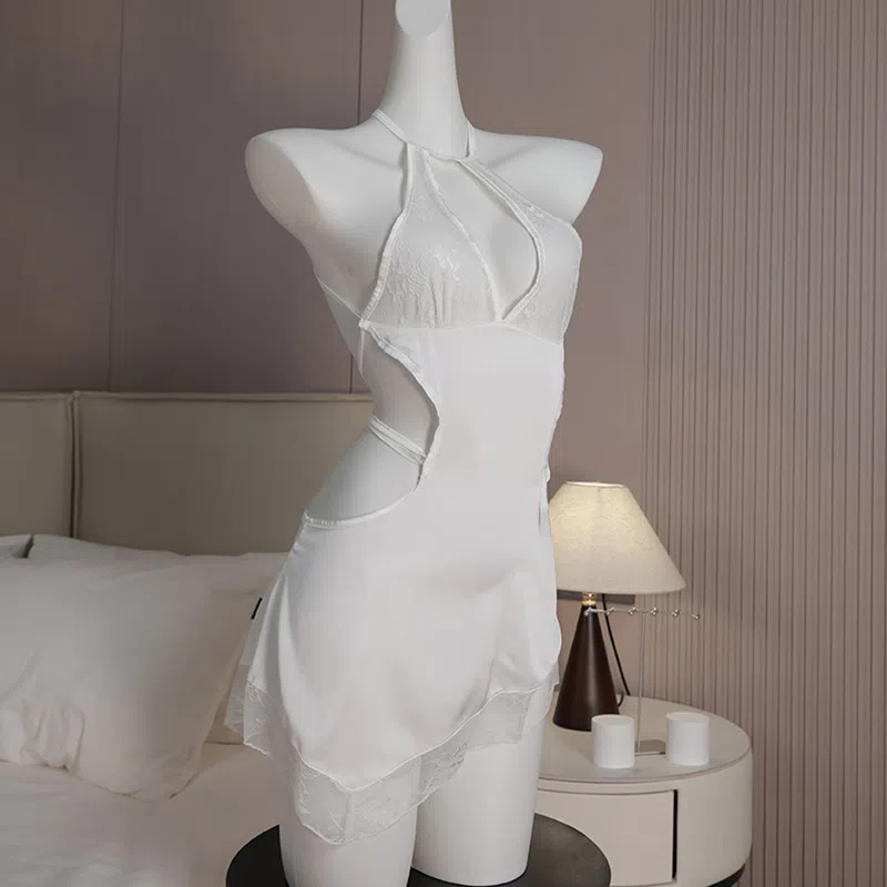 Lingerie sexy premium satin renda baju seksi wanita hot fashion Cina style import baju tidur setelan