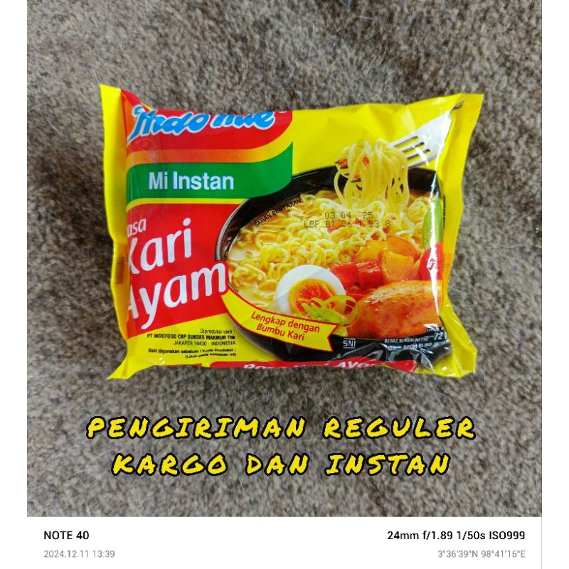 

INDOMIE ~ MIE INSTAN KARI AYAM 72gr