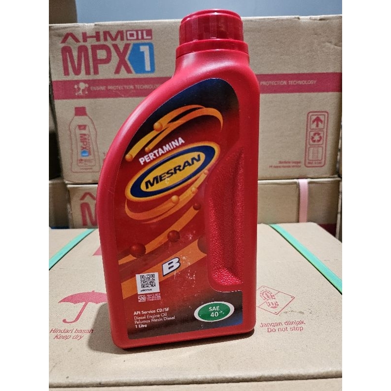 Oli Mesin Diesel Mesran B40 1Liter SAE 40/Oli Mesin Mobil