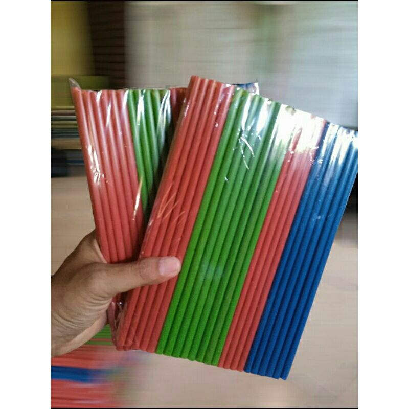 

Nycyta Home [1 Ikat] Sedotan Plastik Warna Warni / Sedotan Warna / Sedotan Stabilo