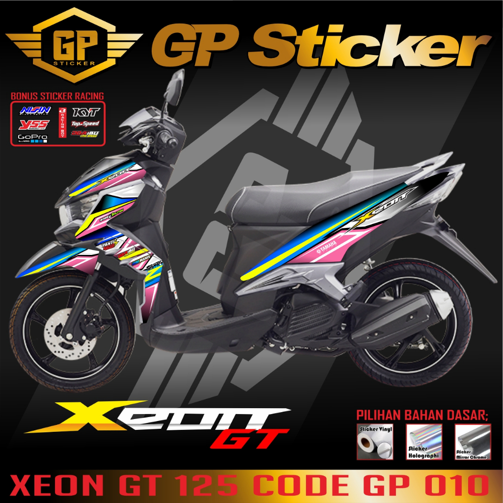 Striping Xeon Gt 125 - Stiker Sticker Striping Variasi Lis Yamaha Xeon Gt 125 - Striping variasi ker