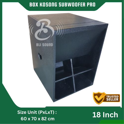 BOX KOSONG SUBWOOFER PRO 18 INCH TURBO BOX PASIF BAHAN MDF ANTI GORES & KUAT