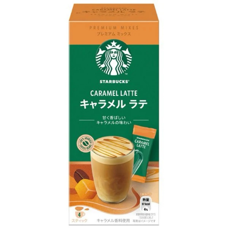 

Starbucks Premium Mix Caramel Latte Powder Nestle Japan Ecer Per sachet