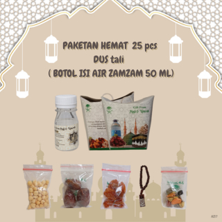 

Xmaster 25 pcs paketan hemat tali untuk oleh oleh haji dan umroh ( botol isi air zam zam 50 ml )