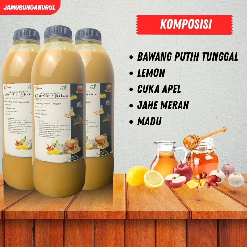 

Jus garlik jahe merah lemon madu 1 liter