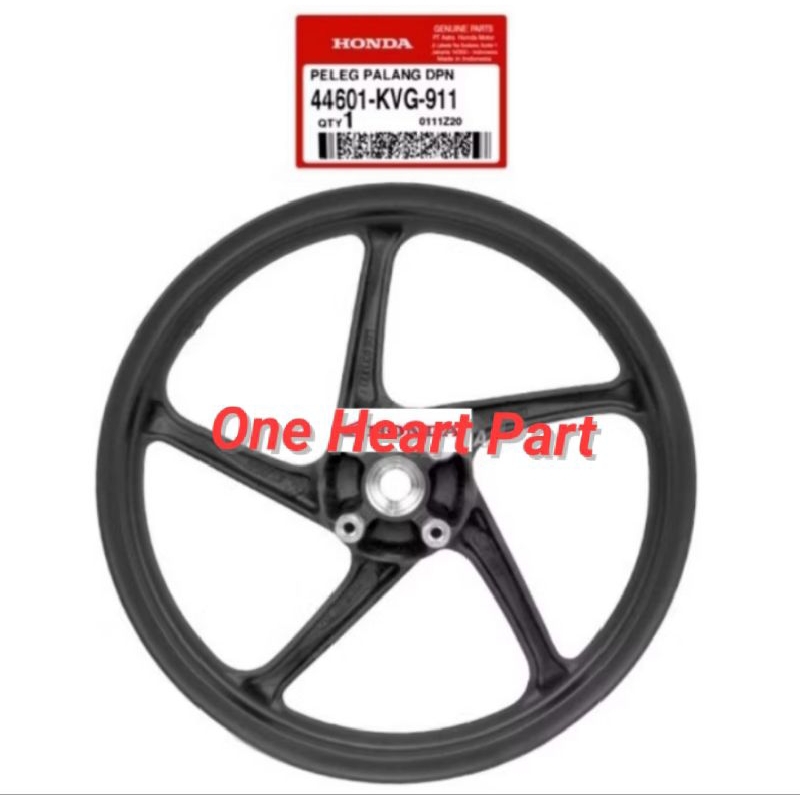44601KVG911 Velg depan Original Beat karbu,Scoopy,spacy,Vario 110,Vario techno 125
