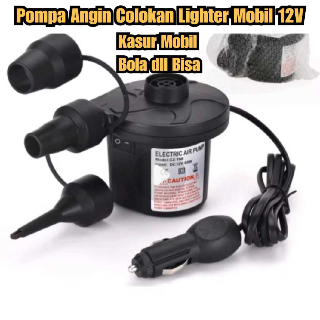 pompa angin kasur mobil pompa colokan mobil Pompa angin lighter mobil 12v Pompa kasur mobil