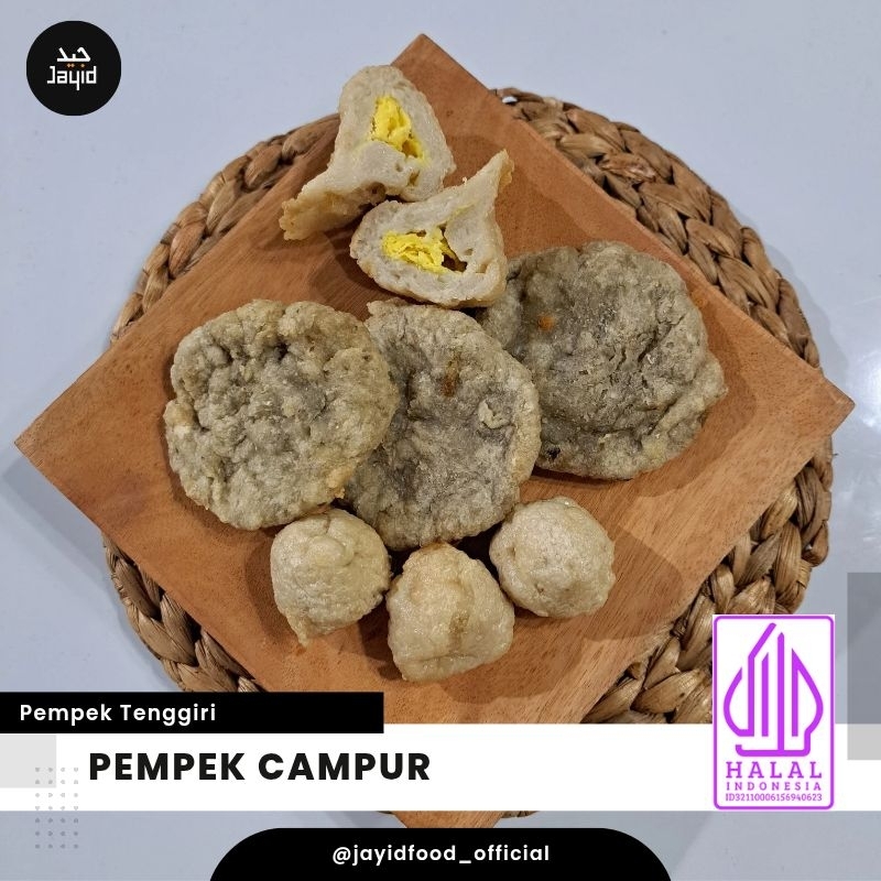 

Pempek Campur - Pempek Tenggiri Asli Khas Palembang Ukuran Kecil by Jayid + Cuko